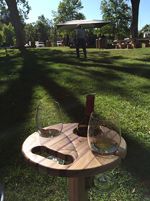 Wine Table Guy in the Park
