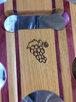 Wine Table Handle and Logo